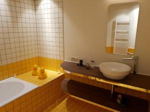 Koupelna v ubytování B&B La Corderie