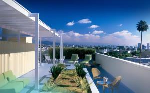 Balkón nebo terasa v ubytování Avalon Hotel Beverly Hills, a Member of Design Hotels
