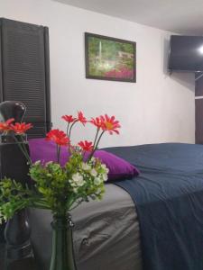 Cama o camas de una habitación en AMBAR Rooms