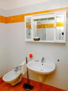 Koupelna v ubytování B&B Villa Elisa