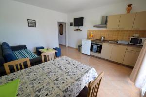 Kuchyň nebo kuchyňský kout v ubytování Apartments Anka