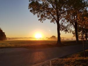 Blick auf den Sonnenuntergang/Sonnenaufgang von des Ferienparks aus oder aus der Nähe