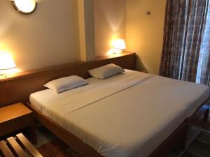Posteľ alebo postele v izbe v ubytovaní Maple Leaf Korean Hotel