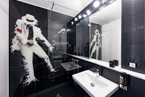 Koupelna v ubytování Hotel Freizeittempel