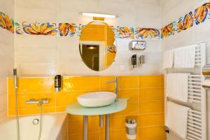 Koupelna v ubytování Hotel Freizeittempel