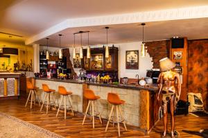 Lounge nebo bar v ubytování Hotel Freizeittempel