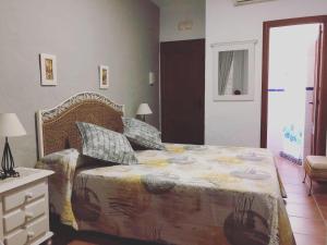 Postel nebo postele na pokoji v ubytování Hostal El Espinel