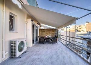 Balkón alebo terasa v ubytovaní Elea Athens Apartment