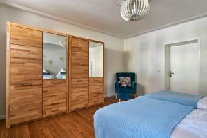 Postel nebo postele na pokoji v ubytování Ferienwohnung Atrium
