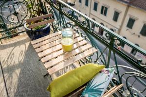 Balkón alebo terasa v ubytovaní In Flow apartment