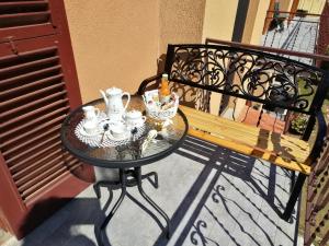 Balkón nebo terasa v ubytování maximum house in subbiano