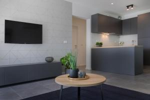 Kuchyň nebo kuchyňský kout v ubytování Apartments Jadranka