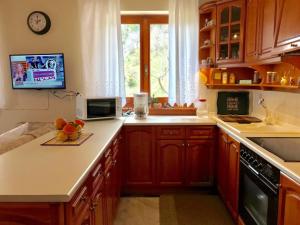 A kitchen or kitchenette at Mikro Katafygio