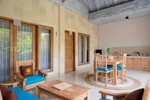 Χώρος καθιστικού στο Freddies Villas Ubud Bali