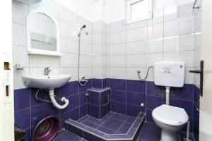 a bathroom with a toilet and a sink at Apartments Ozren in Soko Banja +49 photos