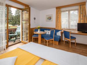 TV a/nebo společenská místnost v ubytování Pension Moser