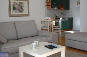 Kuchyň nebo kuchyňský kout v ubytování Apartment Definis