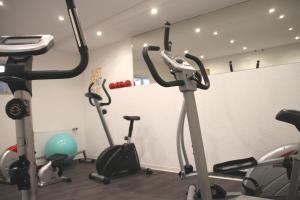 Fitness centrum a/nebo fitness zařízení v ubytování Akzent Hotel Alpenrose