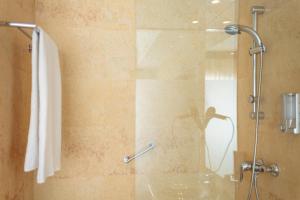 Koupelna v ubytování Hotel Salymar