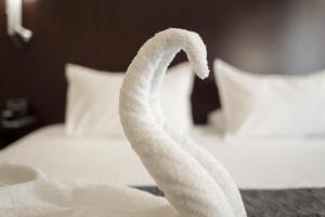 Postel nebo postele na pokoji v ubytování Hotel Salymar