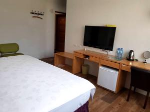 TV a/nebo společenská místnost v ubytování Free wind B&B