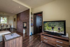 A television and/or entertainment centre at Classy Apartment - Telgárt Resort