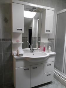 Koupelna v ubytování Hotel NilSu