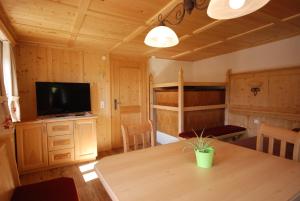 TV a/nebo společenská místnost v ubytování Ferienhaus "Schneider"