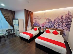 Postel nebo postele na pokoji v ubytování Palazzo Hotel Kulai + 30 fotografií