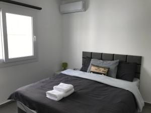 Ένα ή περισσότερα κρεβάτια σε δωμάτιο στο Cozy Flat in the heart of North Nicosia --- 55-1