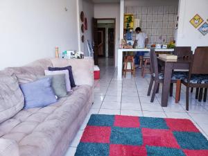 a living room with a couch and a table at wladinaldo barbosa cardoso in Salinópolis