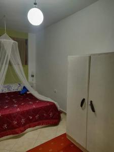Postel nebo postele na pokoji v ubytování Private Apartment Elbasan Historic Center