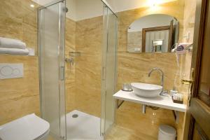 Kúpeľňa v ubytovaní Hotel Štekl - Hrubá Skála