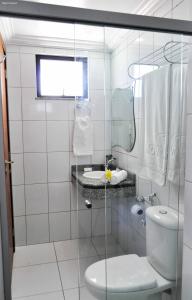 A bathroom at 5C Hotel