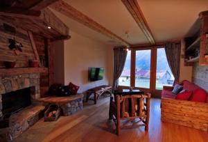 A seating area at Chalet Teo e Marianna