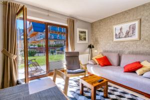Posedenie v ubytovaní Rubin Apartamenty Mozaika centrum taras