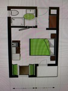 Půdorys ubytování Lärchenheim Apartments