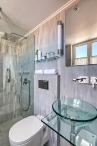 Koupelna v ubytování Hotel Leto Hydra