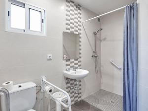 Koupelna v ubytování Hostal Mas Ferrer
