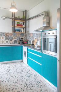 A kitchen or kitchenette at Filippos apt