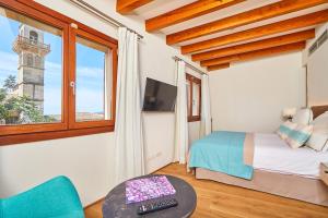 TV a/nebo společenská místnost v ubytování Santa Clara Urban Hotel & Spa