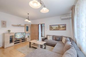 Televízia a/alebo spoločenská miestnosť v ubytovaní Fortuna 7 Apartments