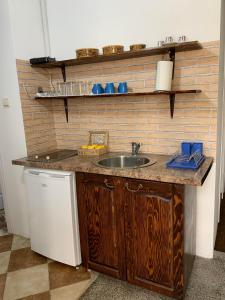 Kuchyň nebo kuchyňský kout v ubytování Viktor Rooms