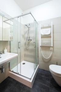 Koupelna v ubytování Apartments Praha 6
