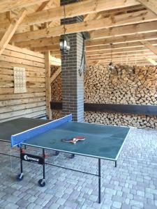 Instalaciones para jugar al ping pong en Agroturystyka Oaza Ciszy i Spokoju o alrededores