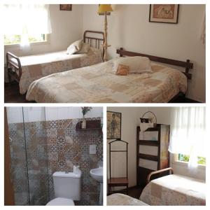 Refúgio Pasárgada Guest House tesisinde bir odada yatak veya yataklar