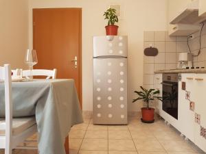 Kuchyň nebo kuchyňský kout v ubytování Bol Apartment Keka