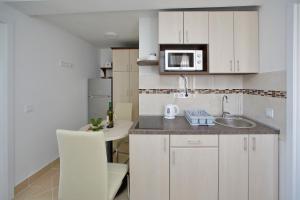 Kuchyň nebo kuchyňský kout v ubytování Apartments Brankica
