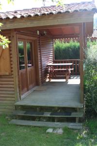 Zahrada ubytování Camping Familial paisible avec piscine, mobil home , chalet, Studio & emplacement nue