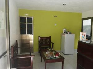 Kuchyň nebo kuchyňský kout v ubytování HOTEL VILLA CALAKMUL